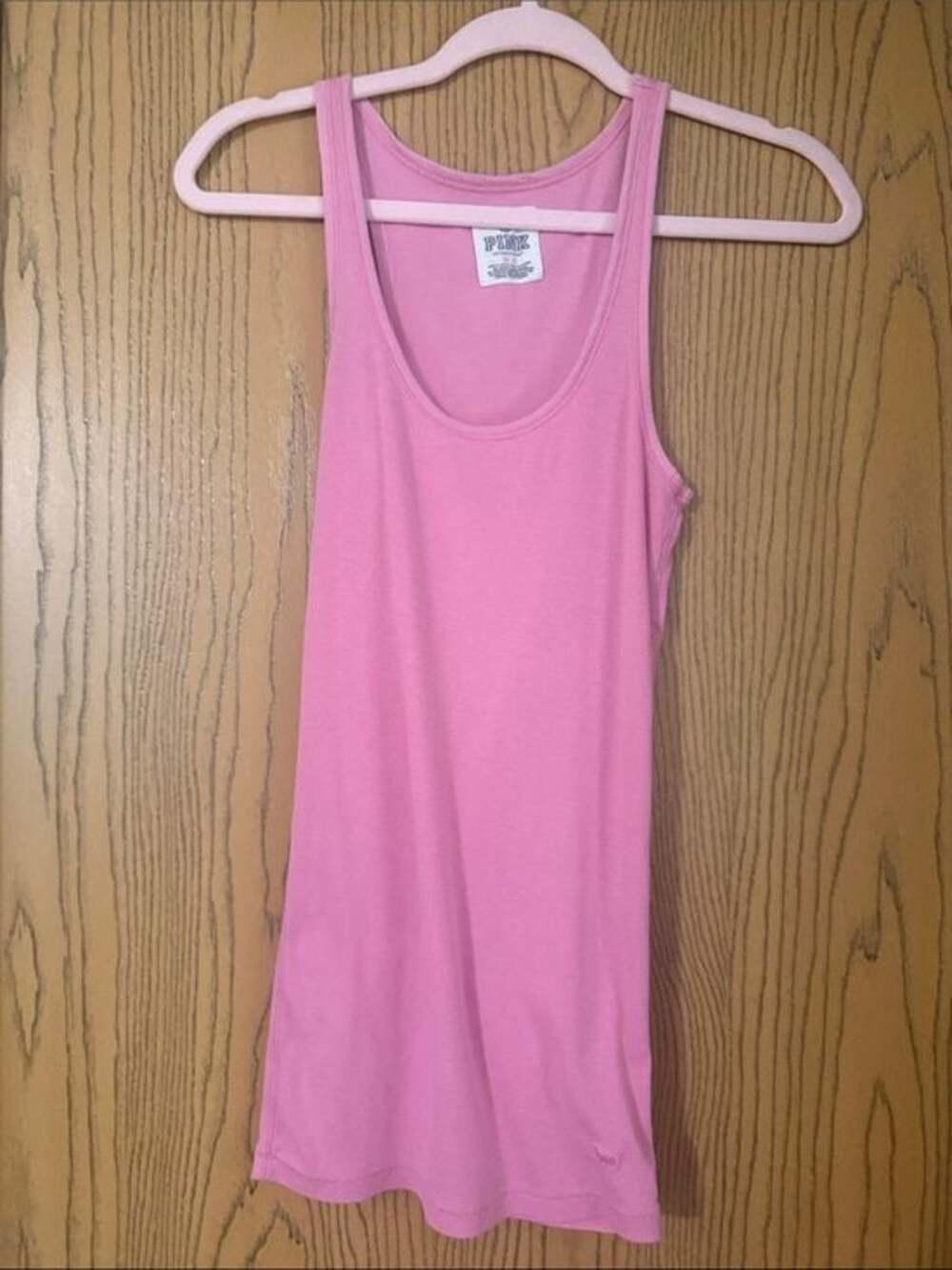 PINK Victoria's Secret Scoop Neck Tank Top in Bubblegum Pink